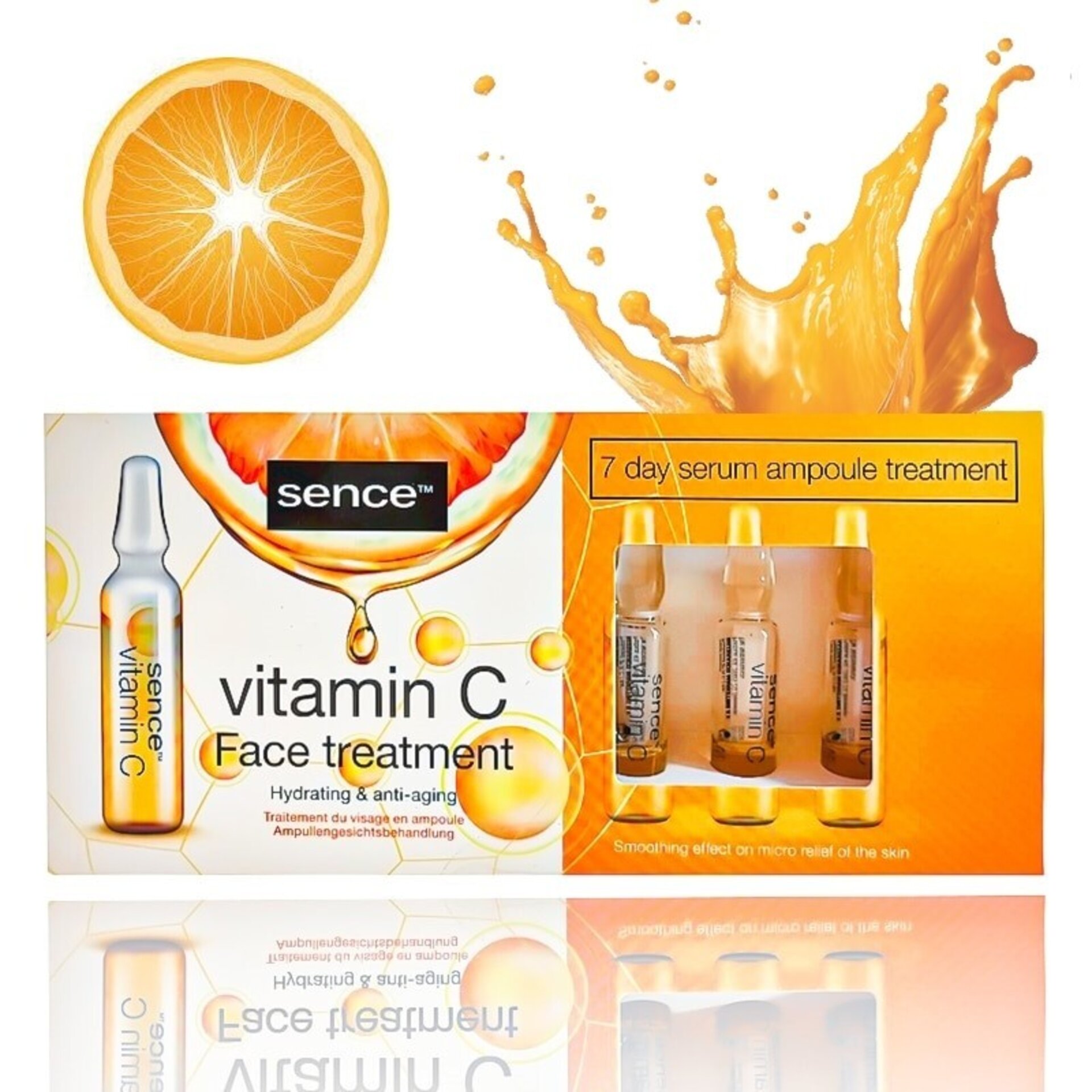 Pack 7 ampollas hidratantes vitamina C Sence Beauty - 2